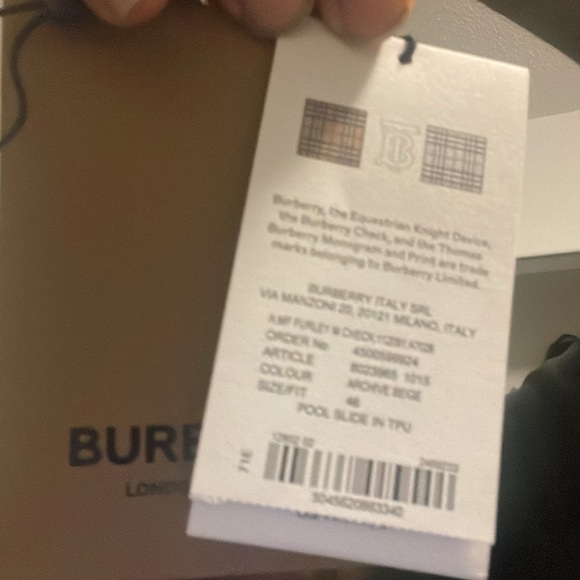 burberry Furley Check pool slide - Picture 5 of 5